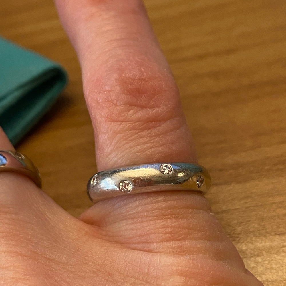 Tiffany & Co. platinum etoille diamond ring - Picture 7 of 11